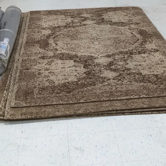 BNWT Pottery Barn Barret Handloomed Wool Rug Neutral 5x8 - Picture 3 of 5